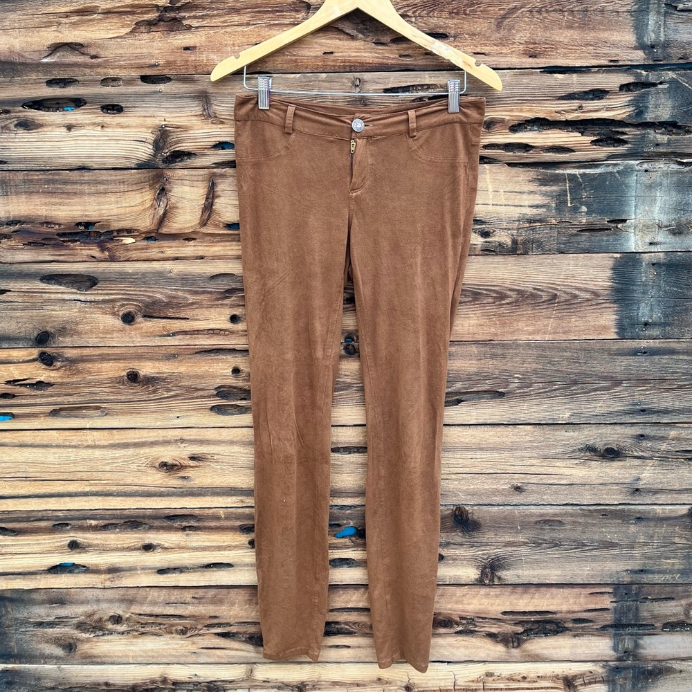5/48 | Cognac Rust Brown Suede Skinny Pants 2